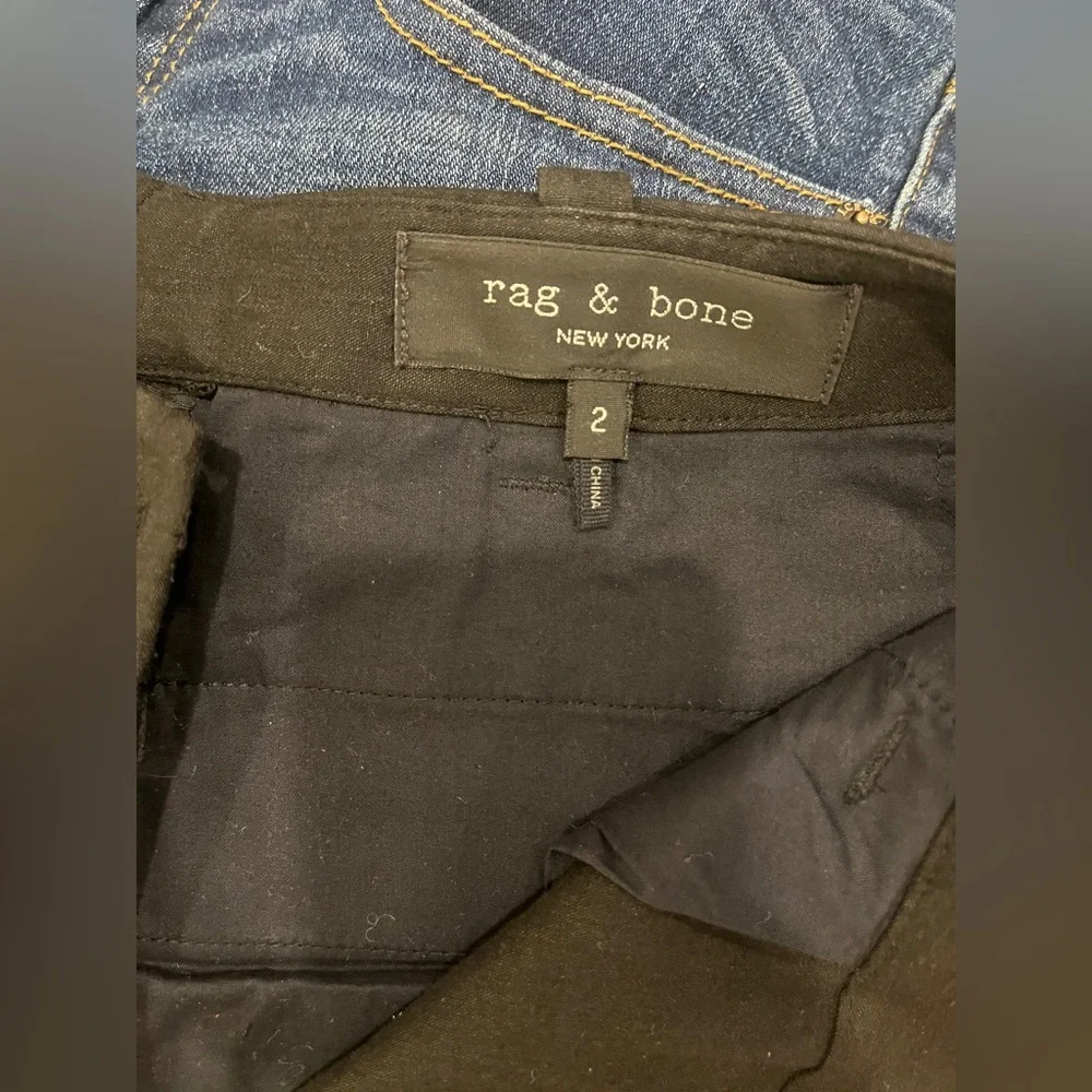 Rag & Bone Linen Black trouser - Picture 6 of 7